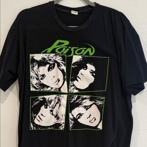 Poison Band Graphic Tee - Black with Green Print
